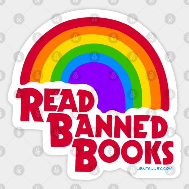 Read Banned Books Sticker by Jen Talley Design